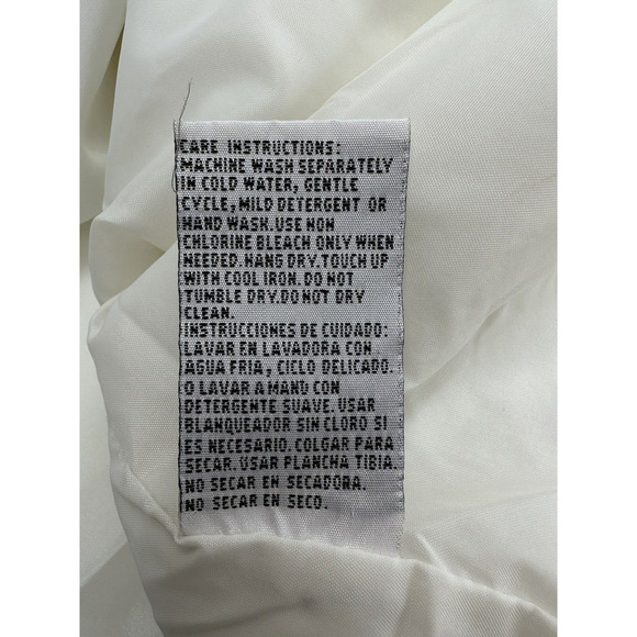 Womens Current Seen Jacket Size Medium White Button Up Windbreaker Vintage - Picture 12 of 16